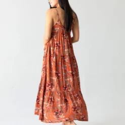 Natural Life Riley Maxi Dress - Orange Floral 10 Natural Life Riley Maxi Dress - Orange Floral -Natural Life Shop 1A2A0296 scaled