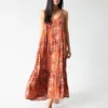 Natural Life Riley Maxi Dress - Orange Floral 2 Natural Life Riley Maxi Dress - Orange Floral -Natural Life Shop 1A2A0313 scaled