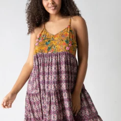 Natural Life Cleo Tiered Dress - Mixed Medallion Print -Natural Life Shop 1A2A0330 20copy