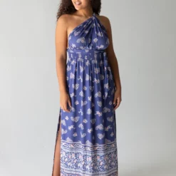 Natural Life Nadia Halter Dress - Navy Paisley -Natural Life Shop 1A2A0568 20copy