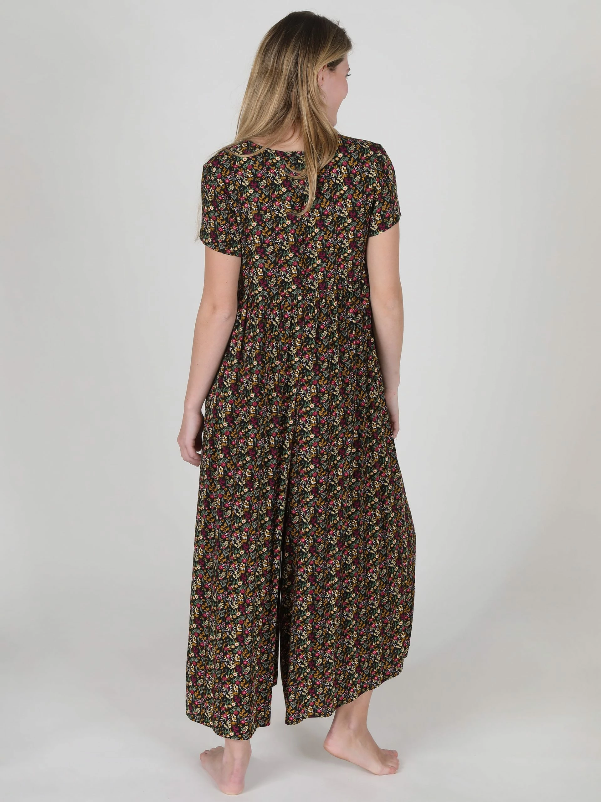 Natural Life Avery Wide-Leg Jumpsuit - Black Branches 8 Natural Life Avery Wide-Leg Jumpsuit - Black Branches - Image 6