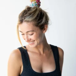 Natural Life Full Boho Bandeau® Headband - Neon Daisies Calico -Natural Life Shop 1A2A4283 scaled