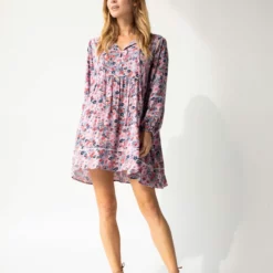 Natural Life Oversized Lace Tunic - Pink Calico -Natural Life Shop 1A2A4295 scaled