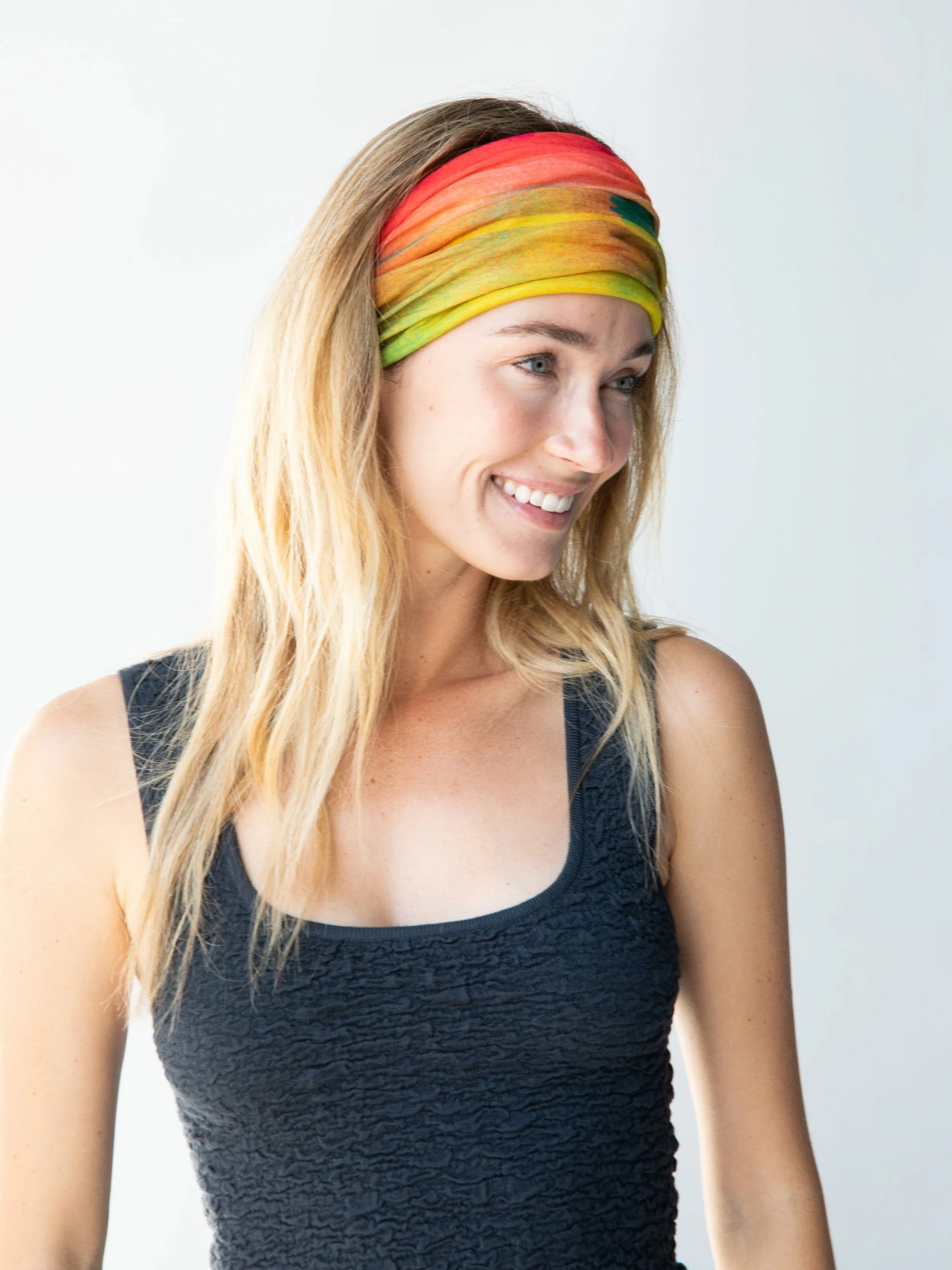 Natural Life Full Boho Bandeau® Headband - Rainbow Ombre 7 Natural Life Full Boho Bandeau® Headband - Rainbow Ombre - Image 5