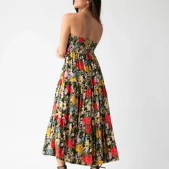 Natural Life Hanna Convertible Maxi Skirt - Black Red Poppy -Natural Life Shop 1A2A4581 scaled