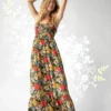 Natural Life Elizabeth Maxi Dress - Black Red Poppy -Natural Life Shop 1A2A4762 flowers scaled