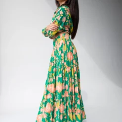 Natural Life Hanna Convertible Maxi Skirt - Green Coral Floral -Natural Life Shop 1A2A4884 20copy