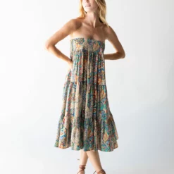 Natural Life Hanna Convertible Maxi Skirt - Bright Paisley -Natural Life Shop 1A2A5041 scaled
