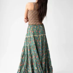 Natural Life Gabi Tiered Maxi Skirt - Teal Red Floral 11 Natural Life Gabi Tiered Maxi Skirt - Teal Red Floral -Natural Life Shop 1A2A5138 1 scaled