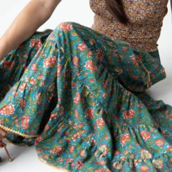 Natural Life Gabi Tiered Maxi Skirt - Teal Red Floral 10 Natural Life Gabi Tiered Maxi Skirt - Teal Red Floral -Natural Life Shop 1A2A5160 scaled