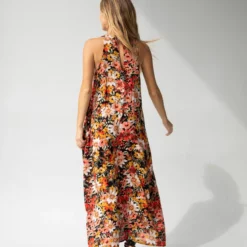Natural Life Katie Sleeveless Maxi Dress - Pink Mustard Floral -Natural Life Shop 1A2A5302 scaled