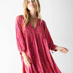 Natural Life Rose Dress - Rust Purple Floral -Natural Life Shop 1A2A5405 d70fd6df 6c89 41d2 b9dc 245805962914 scaled