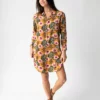 Natural Life Georgia Shirt Dress - Orange Pink Floral -Natural Life Shop 1A2A5415 scaled