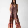 Natural Life Let's Just Go Wide-Leg Jumpsuit - Tan Border Print -Natural Life Shop 1A2A5607 scaled