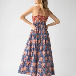 Natural Life Bailey Maxi Dress - Navy Red Mix Print -Natural Life Shop 1A2A5649 scaled