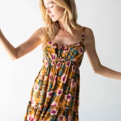 Natural Life Elizabeth Dress - Orange Pink Floral 11 Natural Life Elizabeth Dress - Orange Pink Floral -Natural Life Shop 1A2A5671 scaled