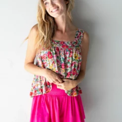 Natural Life Daisy Skort - Hot Pink -Natural Life Shop 1A2A5873 scaled