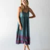 Natural Life Gigi Midi Dress - Teal Floral Border 2 Natural Life Gigi Midi Dress - Teal Floral Border -Natural Life Shop 1A2A6235 Edit scaled