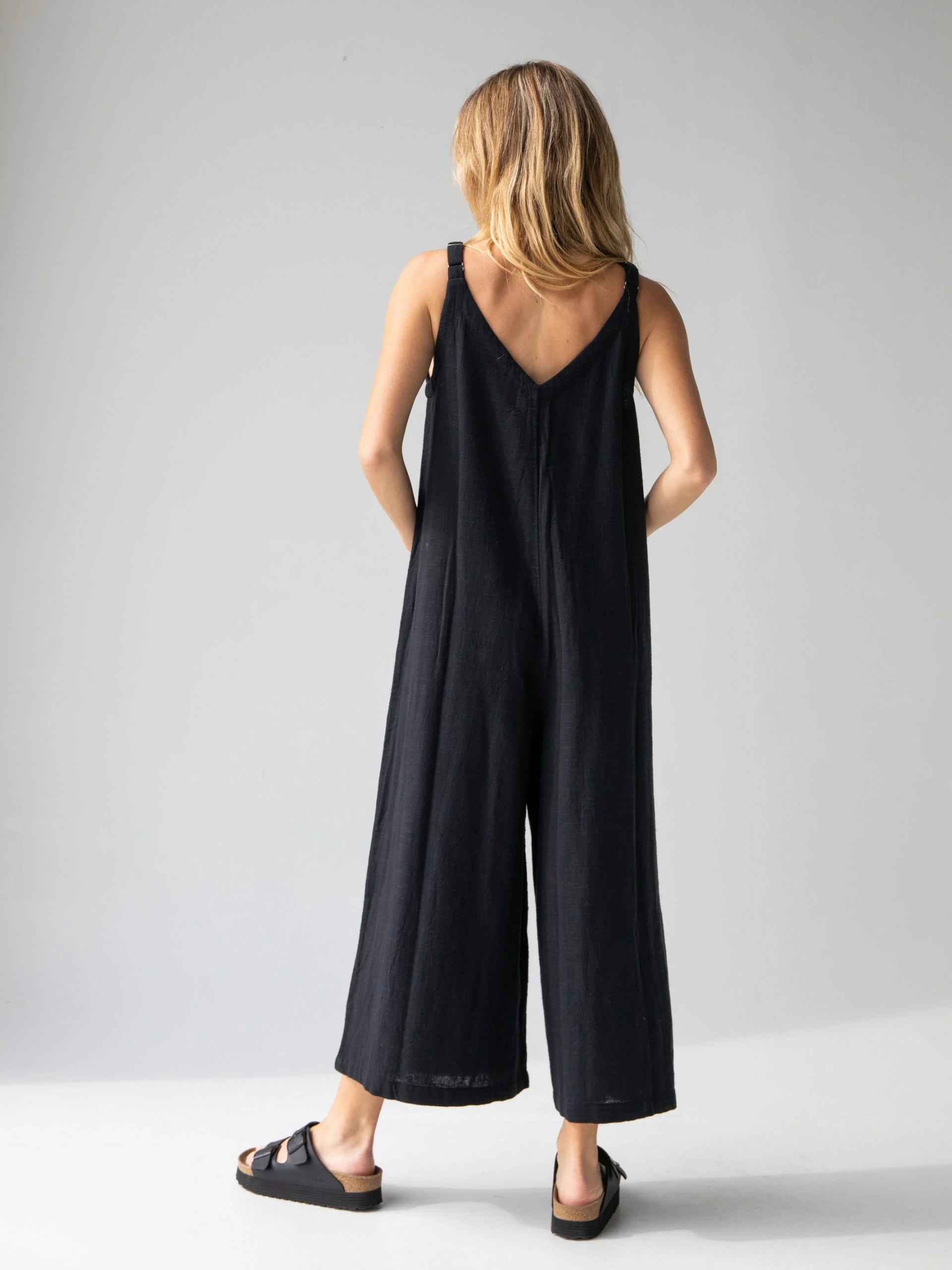 Natural Life Chelsea Cotton Jumpsuit - Black 5 Natural Life Chelsea Cotton Jumpsuit - Black - Image 3