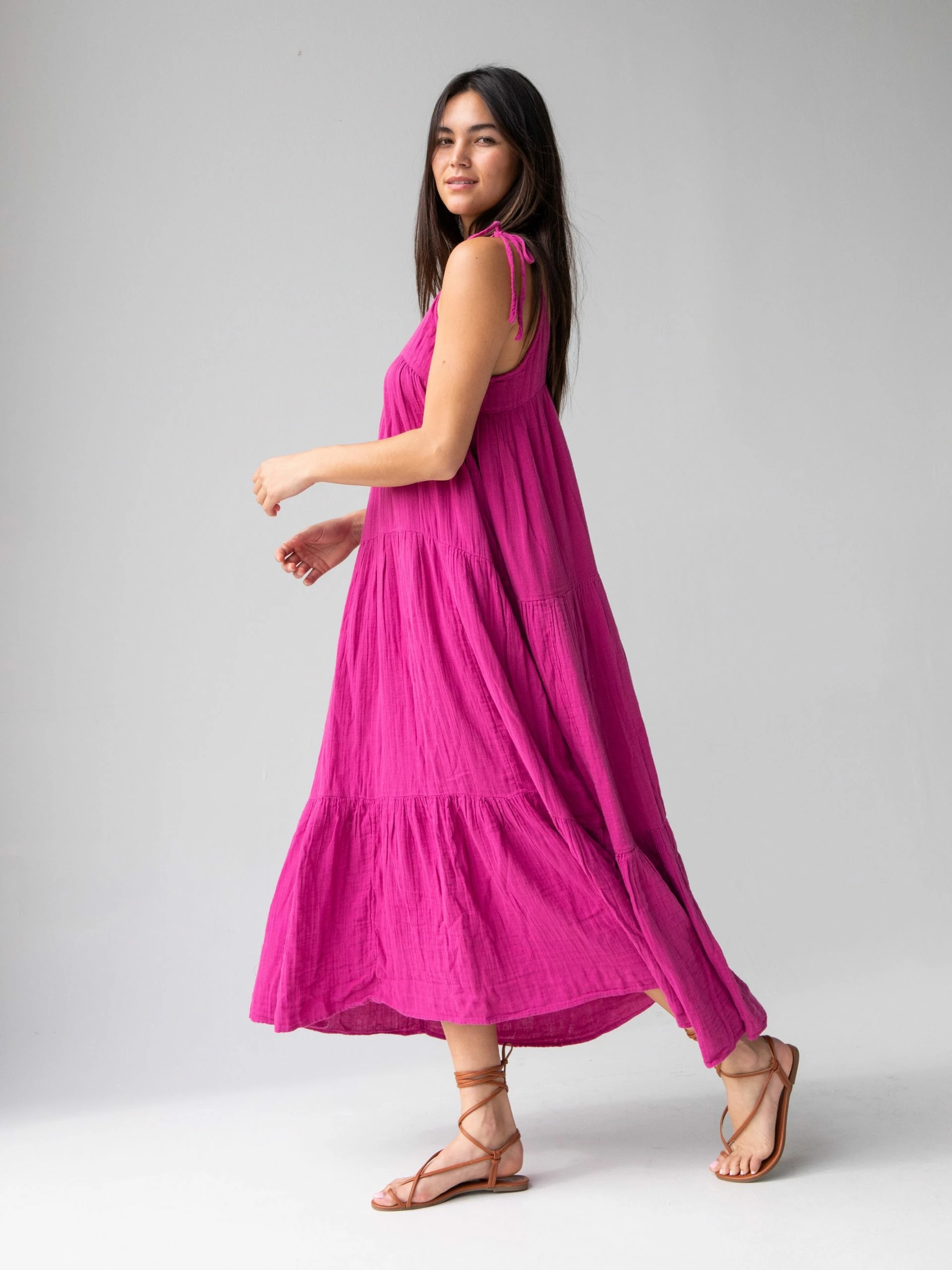 Natural Life Brooklynn Maxi Dress - Magenta 4 Natural Life Brooklynn Maxi Dress - Magenta - Image 2