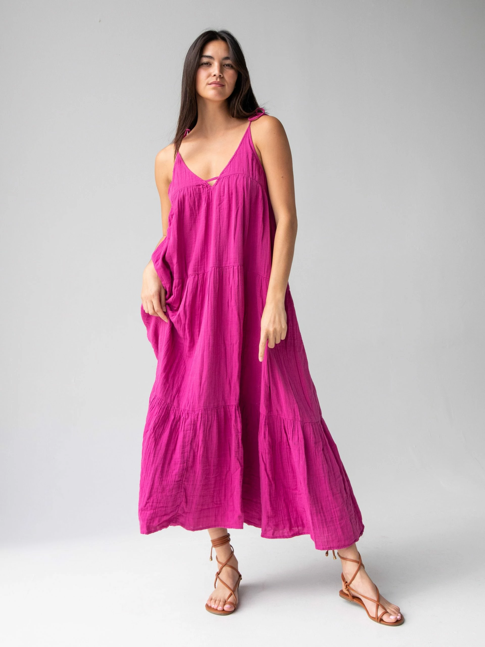 Natural Life Brooklynn Maxi Dress - Magenta 6 Natural Life Brooklynn Maxi Dress - Magenta - Image 4