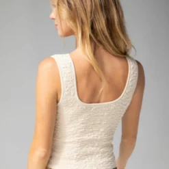 Natural Life Danielle Square Neck Tank - Cream -Natural Life Shop 1A2A6475 scaled
