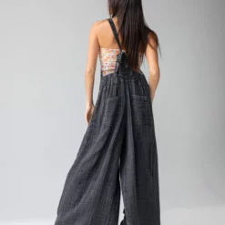 Natural Life Dakota Tie Gauze Overall - Washed Black -Natural Life Shop 1A2A6758 scaled