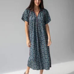 Natural Life Lorelai Midi Dress - Dark Teal Mandala -Natural Life Shop 1A2A6811 scaled