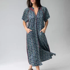 Natural Life Lorelai Midi Dress - Dark Teal Mandala