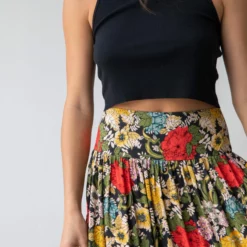 Natural Life Hanna Convertible Maxi Skirt - Black Red Poppy -Natural Life Shop 1A2A6962 scaled