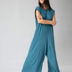 Natural Life Dylan Reversible Knit Jumpsuit - Teal -Natural Life Shop 1A2A7072 scaled