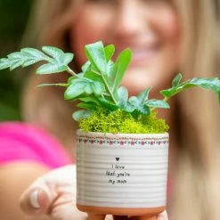 Natural Life Mini Artisan Planter - Mom -Natural Life Shop 1A2A7098 scaled