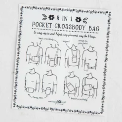 Natural Life 8-in-1 Pocket Crossbody - Ditsy Garden -Natural Life Shop 1A2A8359 scaled