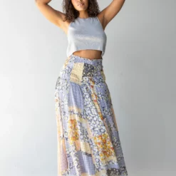 Natural Life Laurel Convertible Skirt - Blue Patchwork -Natural Life Shop 1A2A8486 scaled