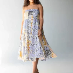 Natural Life Laurel Convertible Skirt - Blue Patchwork -Natural Life Shop 1A2A8515 Edit scaled