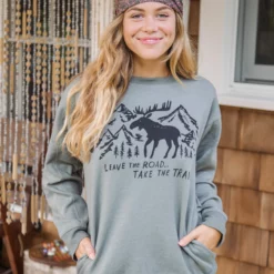 Natural Life Comfy Pocket Sweatshirt - Take The Trail