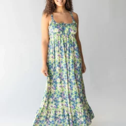 Natural Life Elizabeth Maxi Dress - Green Floral -Natural Life Shop 1A2A8650 20copy scaled