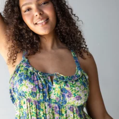 Natural Life Elizabeth Maxi Dress - Green Floral -Natural Life Shop 1A2A8678 20copy