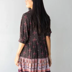 Natural Life Becca Dress - Mocha Tulip -Natural Life Shop 1A2A8734 scaled
