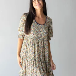 Natural Life Collette Dress - Cream Multi Floral -Natural Life Shop 1A2A9085 scaled