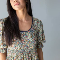 Natural Life Collette Dress - Cream Multi Floral -Natural Life Shop 1A2A9096 scaled