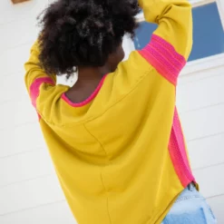 Natural Life Knit Trim Sweatshirt - Mustard 8 Natural Life Knit Trim Sweatshirt - Mustard -Natural Life Shop 1A2A9134 scaled