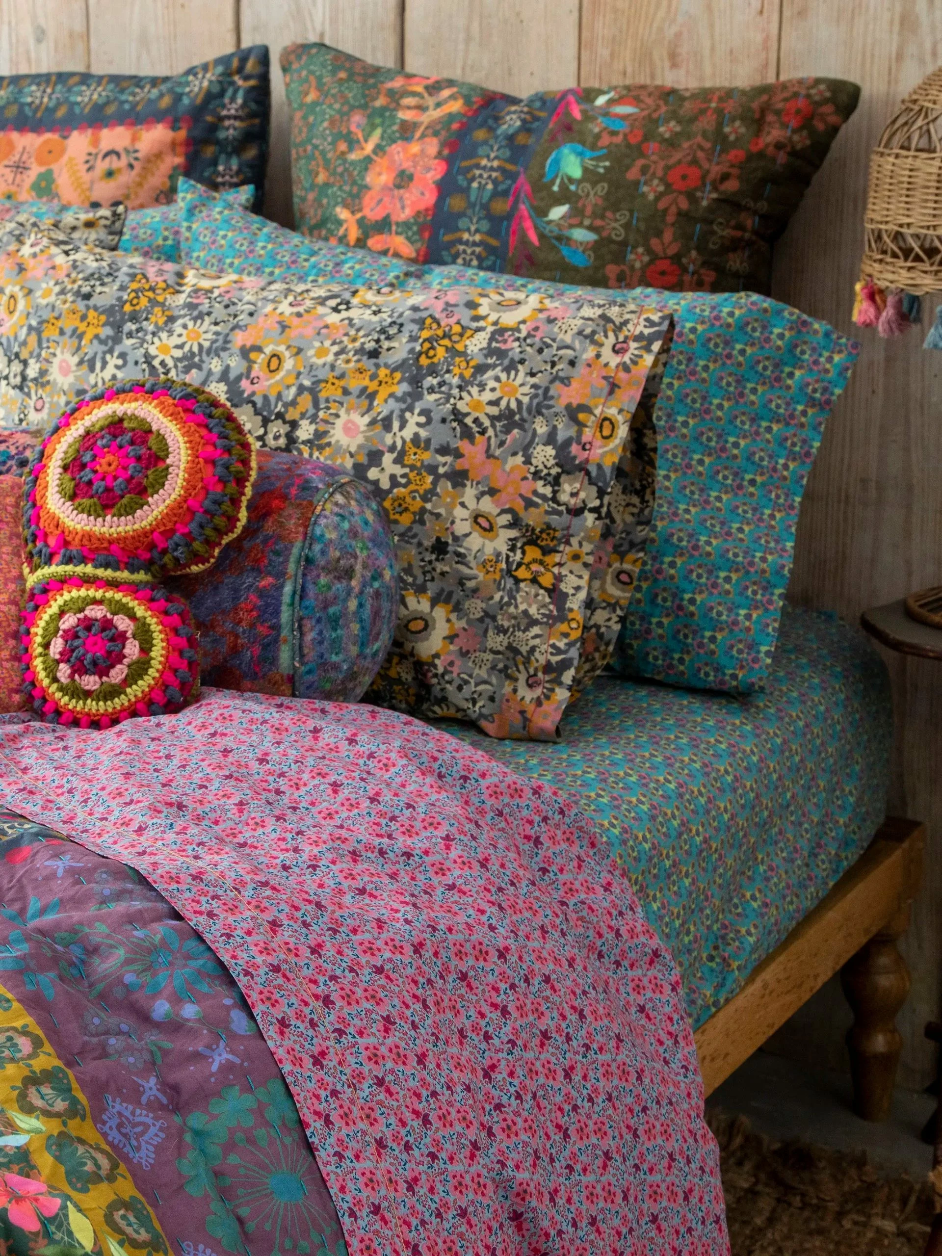 Natural Life Mix & Match Soft Cotton Flat Sheet - Blue Marlow 4 Natural Life Mix & Match Soft Cotton Flat Sheet - Blue Marlow - Image 2