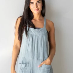 Natural Life Dakota Tie Gauze Overall - Light Blue -Natural Life Shop 1A2A9333 scaled
