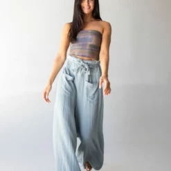 Natural Life Dakota Tie Gauze Overall - Light Blue -Natural Life Shop 1A2A9405 scaled