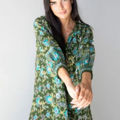 Natural Life Dara Woven Maxi Dress - Olive Floral Border 9 Natural Life Dara Woven Maxi Dress - Olive Floral Border -Natural Life Shop 1A2A9533 scaled