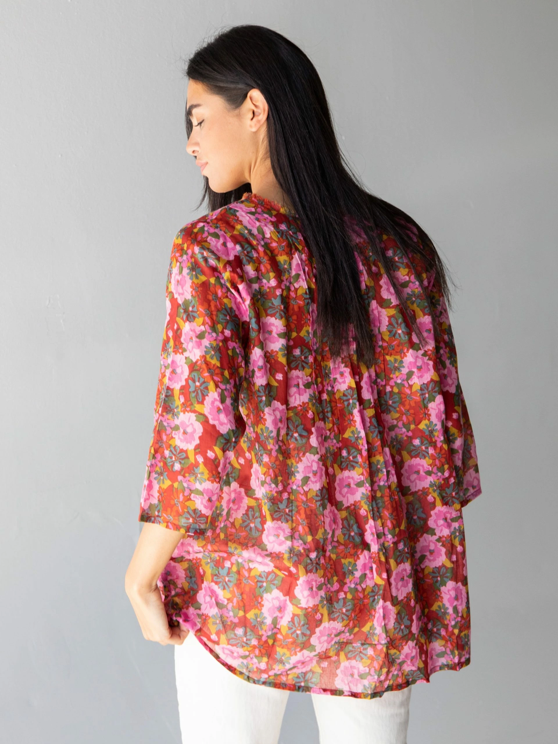 Natural Life Tunic-In-A-Bag - Pink Red Floral 7 Natural Life Tunic-In-A-Bag - Pink Red Floral - Image 5