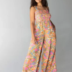 Natural Life Sedona Jumpsuit - Retro Floral -Natural Life Shop 1A2A9887 scaled