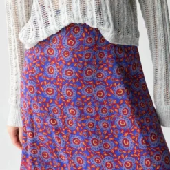 Natural Life Amy Maxi Skirt - Red Blue Gold Border -Natural Life Shop 484A0091 20copy scaled