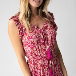 Natural Life Havana Nights Maxi Dress - Cranberry Cream